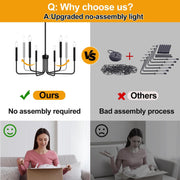 Lustra Metalic AVANT, tip Pendul cu brate, Rotunda, 6xE14, Negru