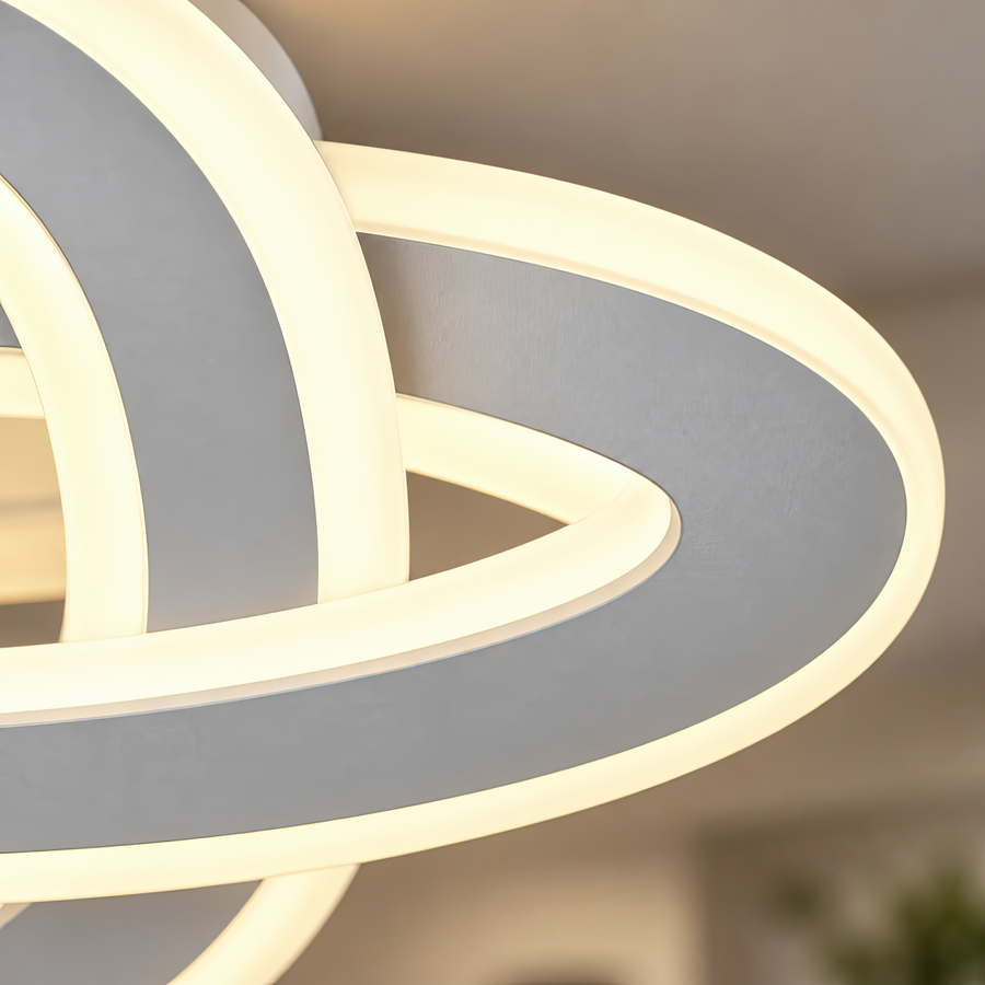 Lustra LED CRINELLA 45W, Diametru 23cm, lumina Rece/Calda/Neutra, Alb