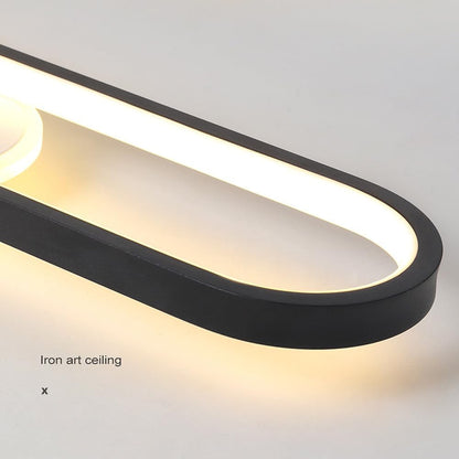 Lustra LED cu Proiector Reglabil FISSO Camilla 49W, lumina Rece/Calda/Neutra, Negru