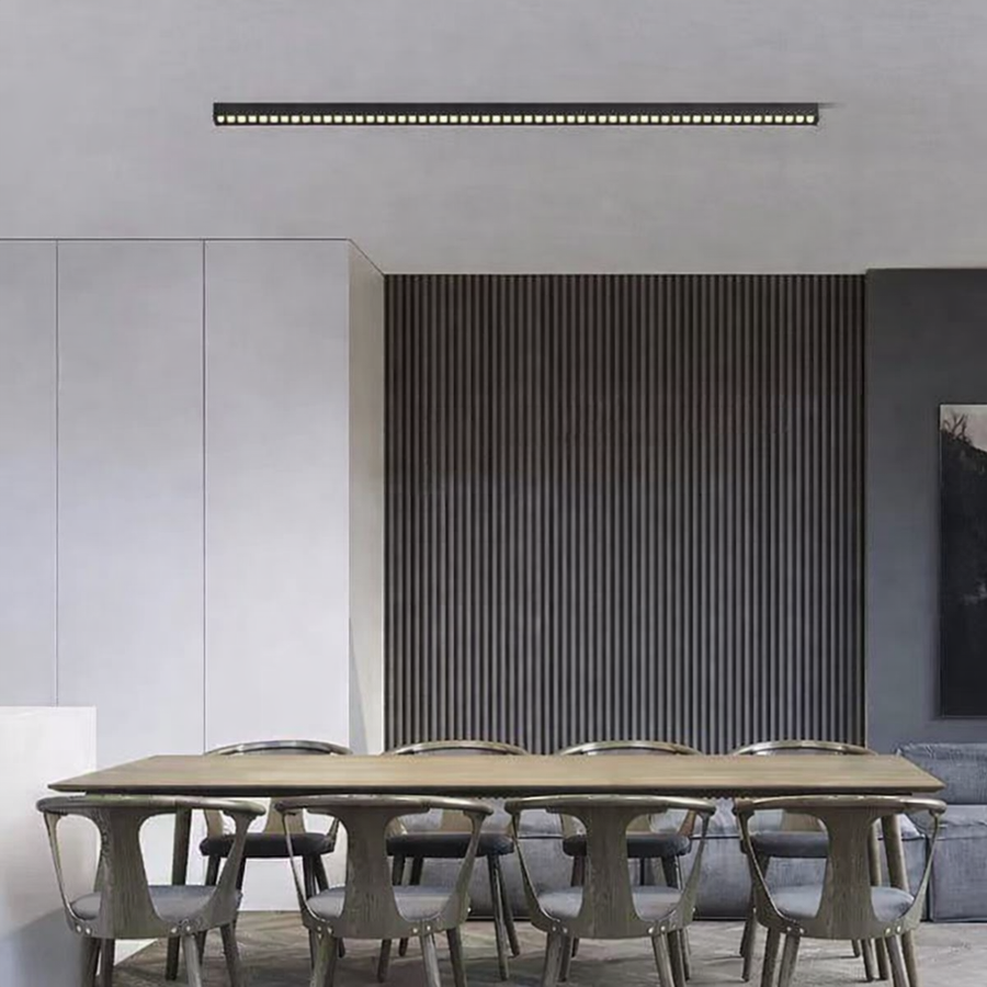 Proiector LED Liniar Aplicat Grilă 72W, Lumina Neutra 4000k, 90 surse, 2.4 metri