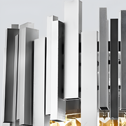 Candelabru Cristal BLOIS Nobile 5xE14, Diametru 40cm, Argintiu, Inaltime Reglabila