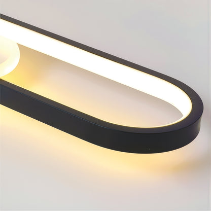 Lustra LED cu Proiector Reglabil FISSO Camilla 49W, lumina 3000/4000/6000k, Negru