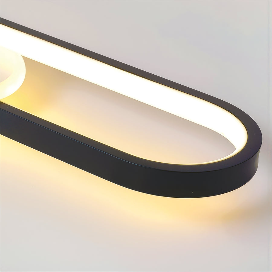 Lustra LED cu Proiector Reglabil FISSO Camilla 49W, lumina 3000/4000/6000k, Negru