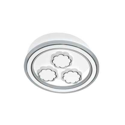 Lustra LED Rylee, 25W, 3000/4000/6000K, Alb, Acril