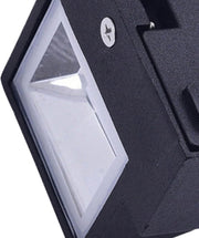 Aplica LED de Exterior si Interior, 2 Surse x 5W, IP65, ABS, Negru, 3000K, AX100/2BK