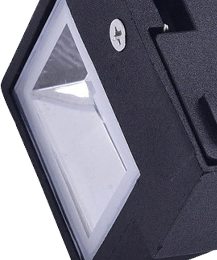 Aplica LED de Exterior si Interior, 2 Surse x 5W, IP65, ABS, Negru, 3000K, AX100/2BK