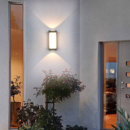 Aplica LED AX217 de Exterior si Interior, 2 Surse x 10W, Metalic, Negru, 3000K