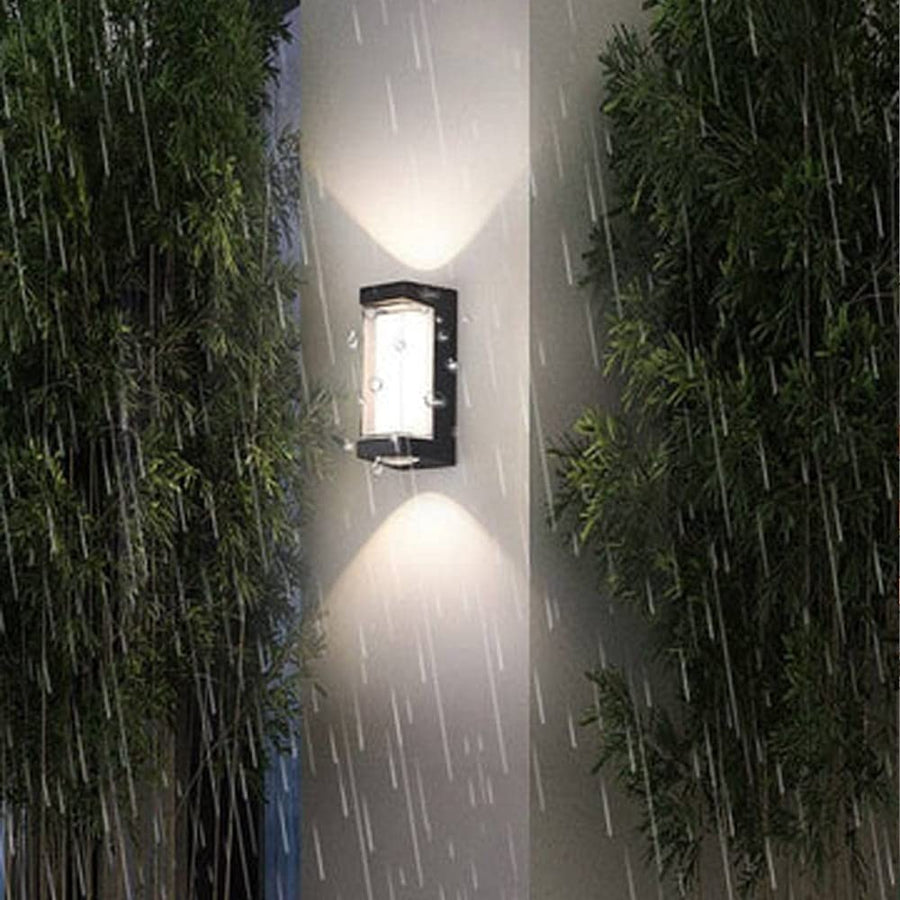 Aplica LED AX217 de Exterior si Interior, 2 Surse x 10W, Metalic, Negru, 3000K