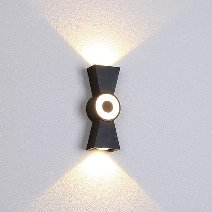 Aplica LED de Exterior AX161, 7W, Metal, Negru