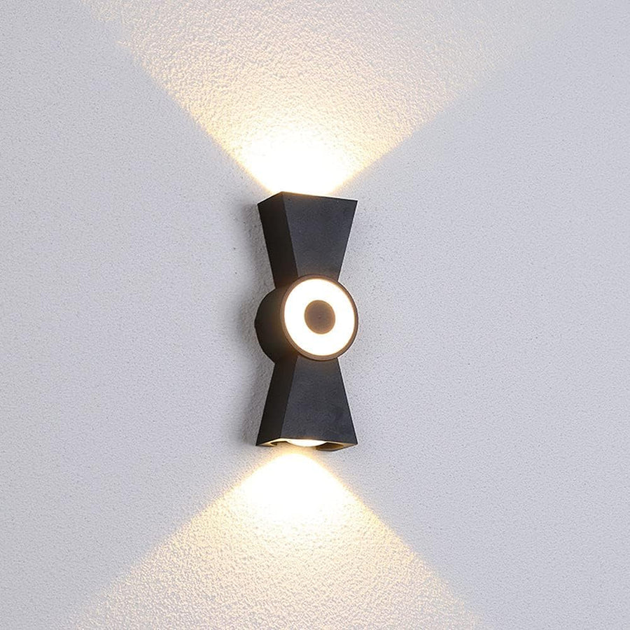 Aplica LED de Exterior AX161, 7W, Metal, Negru