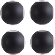 Aplica LED AX240, Exterior, 4 Surse, 4W, Negru, 3000K