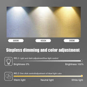 Lustra LED cu Telecomanda LT771/500GD, 25W, Lumina Calda/Rece/Neutra 3000K/4000K/6000K, Dimabila, Auriu, Metal si Silicon