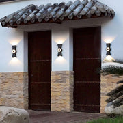 Aplica LED de Exterior AX161, 7W, Metal, Negru