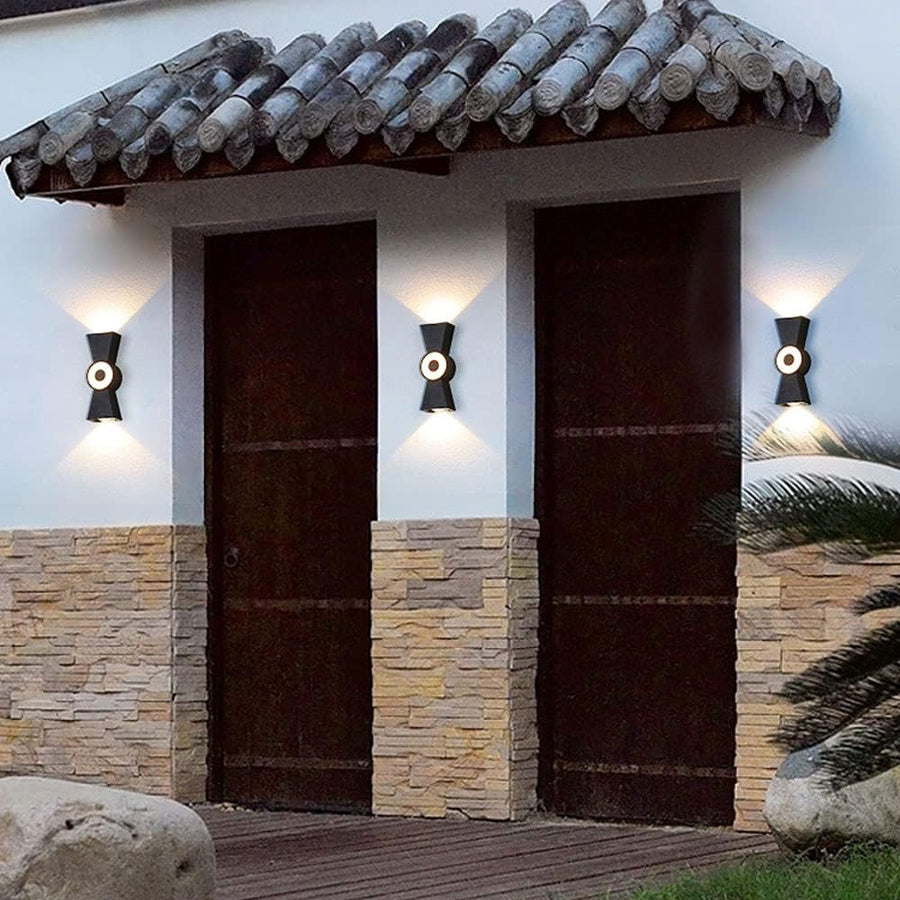 Aplica LED de Exterior AX161, 7W, Metal, Negru