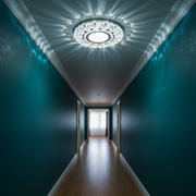 Spot LED ORBITA, 5W, Rotund, Lumina Rece + RGB, Alb, Rasina si Sticla