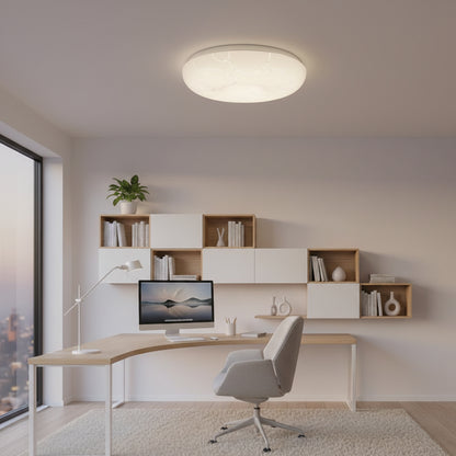 Plafonieră LED 35 cm, 31W, 3000K / 4000K / 6000K, Alb, Metal si Acril