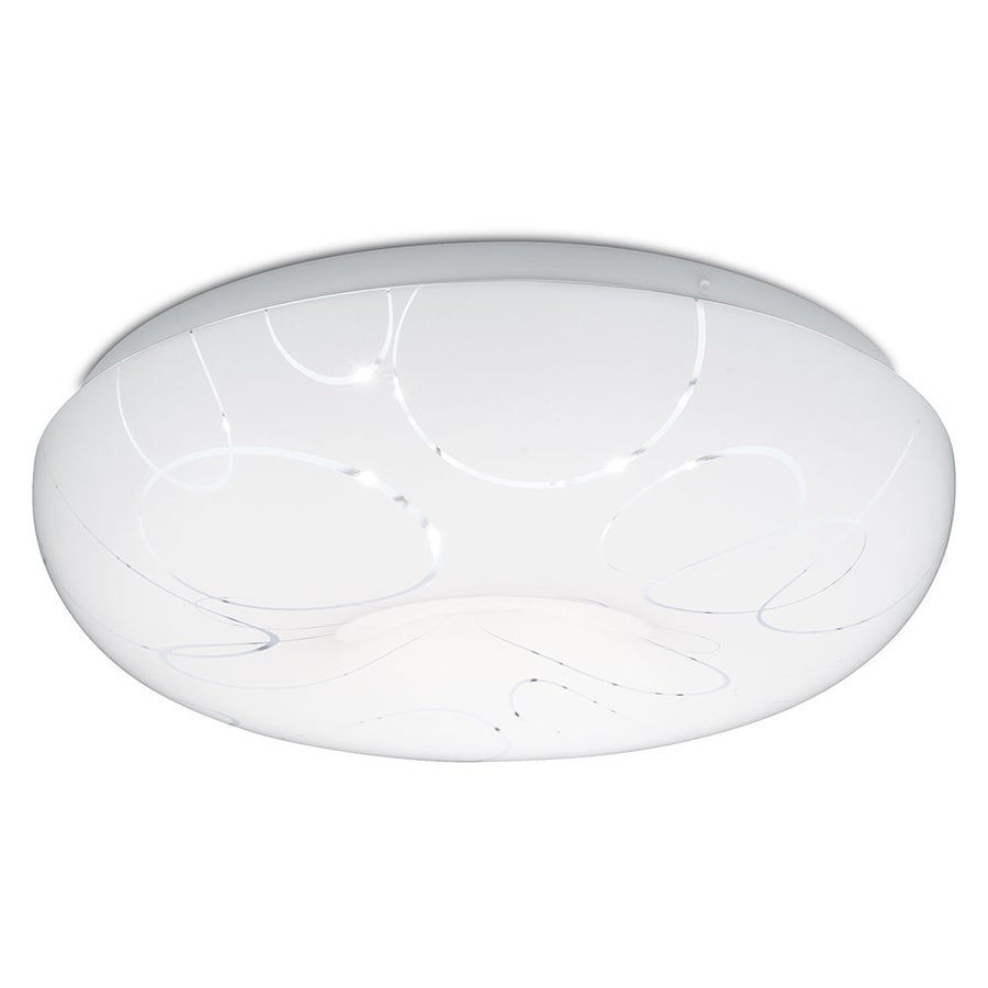 Plafonieră LED 35 cm, 32W, 3000K / 4000K / 6000K, Alb, Metal si Acril