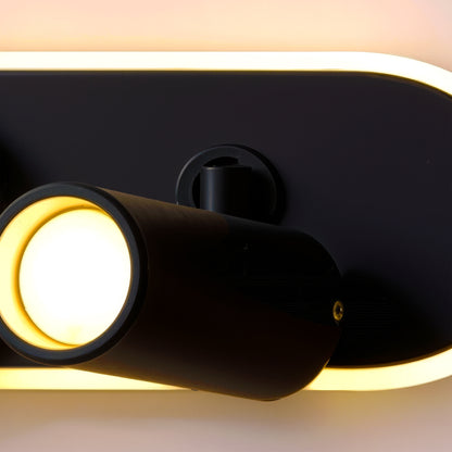 Lustra LED cu Proiector Reglabil FISSO Camilla 49W, lumina 3000/4000/6000k, Negru