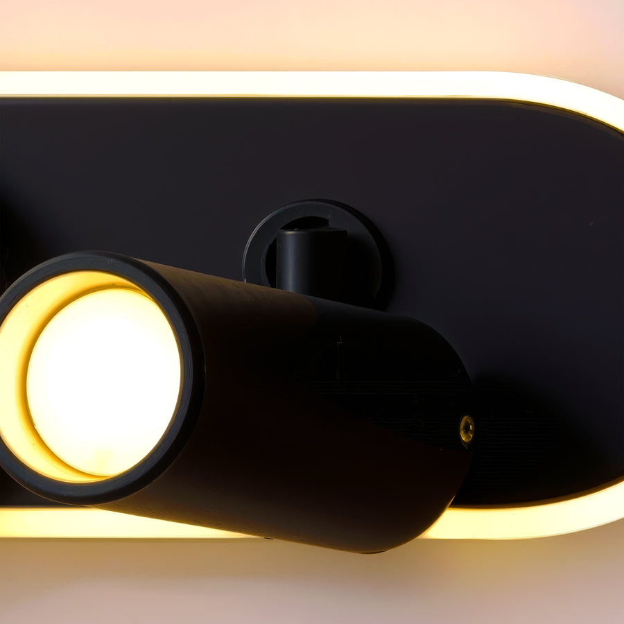 Lustra LED cu Proiector Reglabil FISSO Camilla 49W, lumina 3000/4000/6000k, Negru