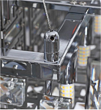 Candelabru Cristal RZ-2/780x280GD , 10xE14, 78X28cm, Inaltime Reglabila, Design Elegant