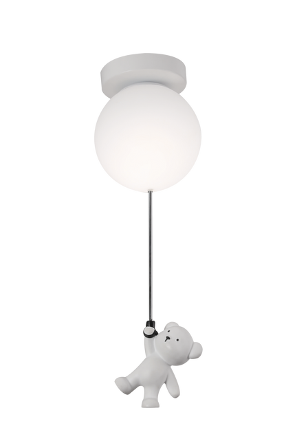 Lustra LED URSULETI Glob 20cm, Inaltime 52cm, 1xE27, Suspendata