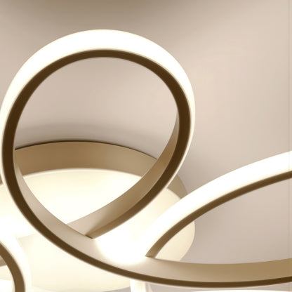 Lustra LED cu telecomanda ELIZA, 63W, lumina Rece/Calda/Neutra, Dimabila, Alb