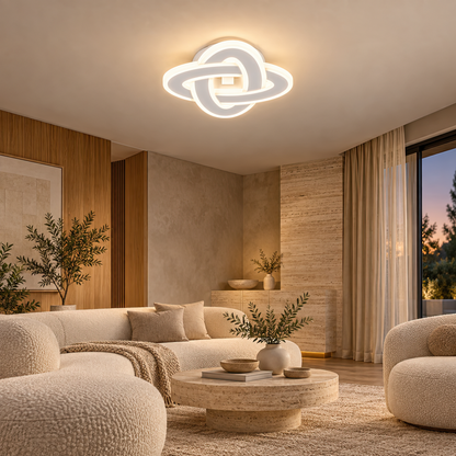 Lustra LED CRINELLA 45W, Diametru 23cm, lumina Rece/Calda/Neutra, Alb