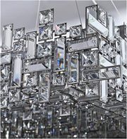 Candelabru Cristal RZ-2/780x280GD , 10xE14, 78X28cm, Inaltime Reglabila, Design Elegant