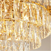 Candelabru Cristal VERSAILLES Supremo, CC900/800GD, 12xE14, Diametru 80cm, Auriu Lucios, Inaltime Reglabila, Metal si Cristal