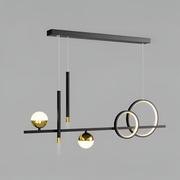 Lustra LED suspendata cu telecomanda DAMARA 44W, lumina Rece/Calda/Neutra, Dimabila, Negru, Inaltime Reglabila