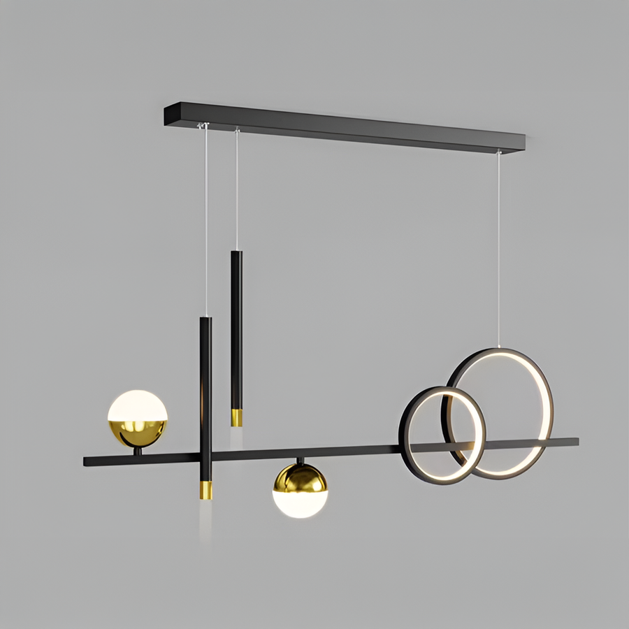 Lustra LED suspendata cu telecomanda DAMARA 44W, lumina Rece/Calda/Neutra, Dimabila, Negru, Inaltime Reglabila