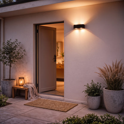 Aplica LED Exterior Ellis, 6W, 6 Surse de lumina, Lumina Calda, Negru