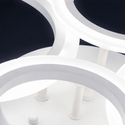 Lustra LED cu telecomanda  BETTY 43W, 4 Cercuri, lumina Rece/Calda/Neutra, Dimabila, Alb