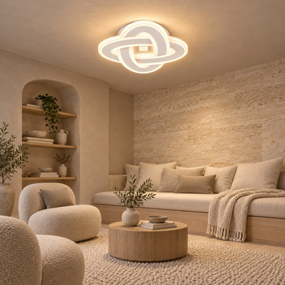 Lustra LED CRINELLA 45W, Diametru 23cm, lumina Rece/Calda/Neutra, Alb