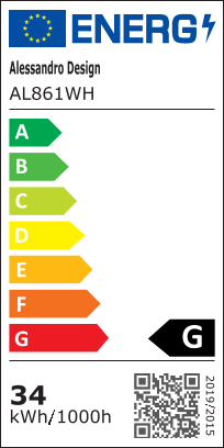 Aplica LED Cheisa, 34W, Alb, Lumina Rece/Calda/Neutra
