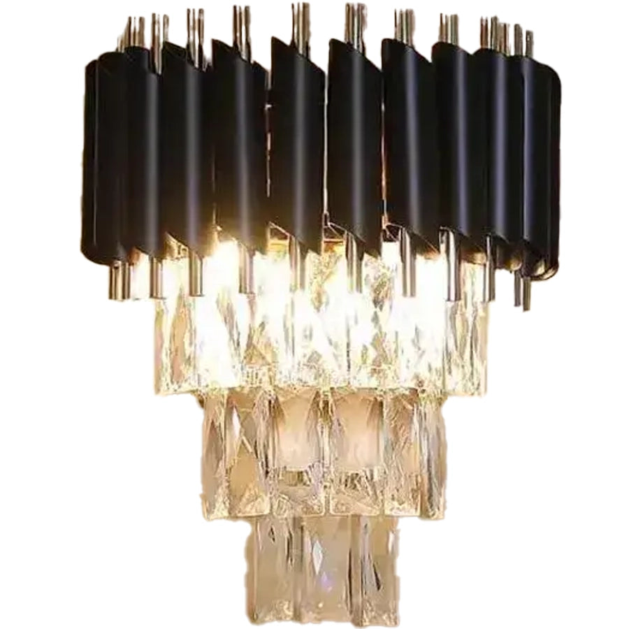 Aplica Candelabru Cristal VERSAILLES Piccolo, 2xE14, Negru