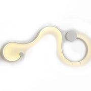 Aplica LED Deborah 38W Decorativa Lumina Rece/Calda/Neutra Metal si SIlicon Alb