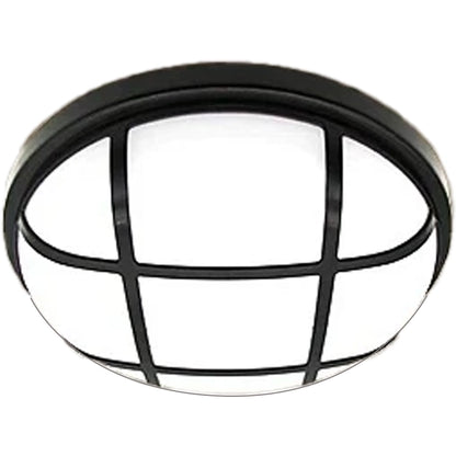 Aplica LED de Exterior AX311/218BK, Diametru 21.8cm, IP65, Lumina Calda