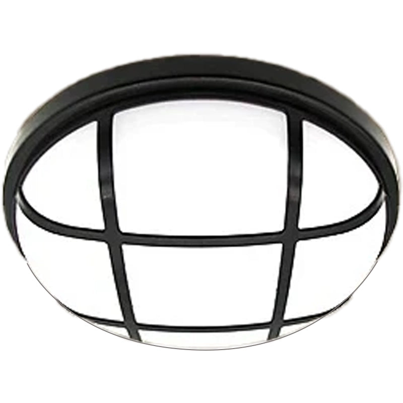 Aplica LED de Exterior AX311/218BK, Diametru 21.8cm, IP65, Lumina Calda