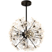 Candelabru Cristal PETERHOF Eleganza, Ø50cm, 18x G4, Diametru 49cm, Negru