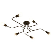 Lustra MODERNIST Hexa 6, 6x E27, Negru, Design Modern