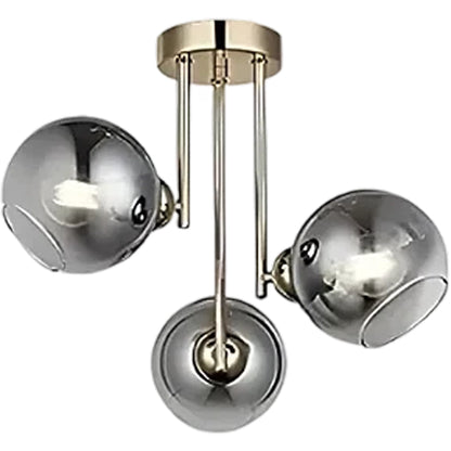 Lustra cu bec moderna MODUS, 3x E27, Auriu, Metal