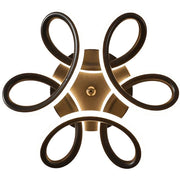 Lustra LED VERTEX HELIX, 65W, lumina Rece/Calda/Neutra, Negru