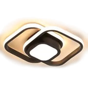 Lustra LED DUOFORM, 21W, 3 Patrate, lumina Rece/Calda/Neutra, Negru