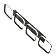 Lustra LED VERTEX 45W, 4 Patrate, Liniara, lumina Rece/Calda/Neutra, Neagra