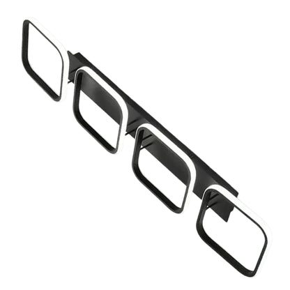 Lustra LED VERTEX 45W, 4 Patrate, Liniara, lumina Rece/Calda/Neutra, Neagra