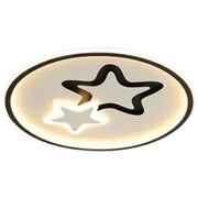 Lustra LED cu telecomanda EMELIANA 57W,  Stea, lumina Rece/Calda/Neutra, Dimabila, Negru