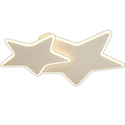 Lustra LED cu telecomanda 41W,  Stele, lumina Rece/Calda/Neutra, Dimabila, Alb