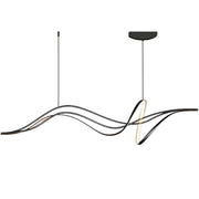 Lustra LED suspendata cu telecomanda LIBRE, 42W, lumina Rece/Calda/Neutra, Dimabila, Negru, Inaltime Reglabila