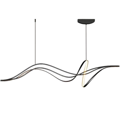 Lustra LED suspendata cu telecomanda LIBRE, 42W, lumina Rece/Calda/Neutra, Dimabila, Negru, Inaltime Reglabila